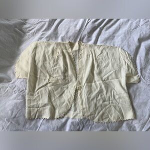 Vintage 1930s 1940s Bed Jacket Bolero | S/M